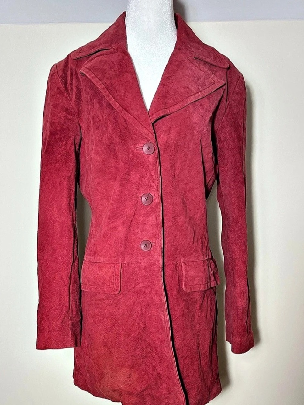 Newport News Leather Jacket Red Size 8